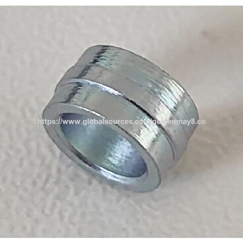 Bucha/Manga usinada em torno automático, zincagem branco-azulada, projetos personalizados aceitos