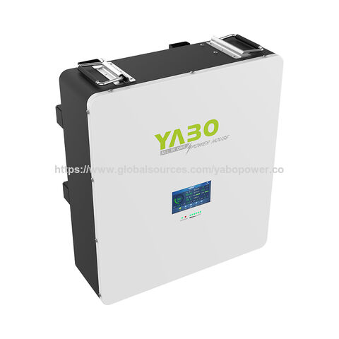 YABO 48V 100Ah LiFePO4 Solarbatterie, Hocheffizient, Lange Lebensdauer, Wandmontage