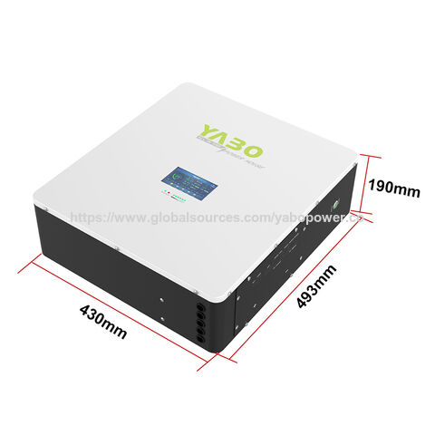 YABO 48V 100Ah LiFePO4 Solarbatterie, Hocheffizient, Lange Lebensdauer, Wandmontage