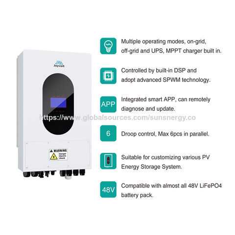 Max. 6 Einheiten parallel Hybrid MPPT Wechselrichter 4.6KW 48V Off-Grid PV Wechselrichter 3.6KW ~ 5KW Wechselrichter für Solaranlagen