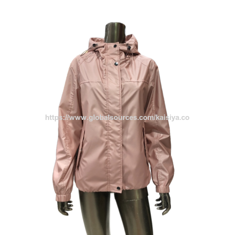 Veste Femme Rose en Simili Cuir PU Souple et Fine 2026, Coupe-Vent Printemps Femme