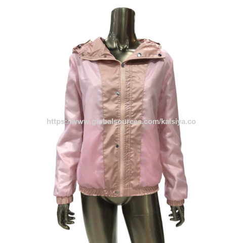 Veste Femme Rose en Simili Cuir PU Souple et Fine 2026, Coupe-Vent Printemps Femme
