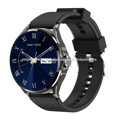 Smartwatch con pantalla circular IPS de 1.32" para teléfonos Android, carga magnética de 280mAh, monitor de frecuencia cardíaca y presión arterial.