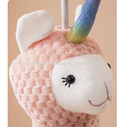 Lámpara de Pie Unicornio de Peluche Rosa: Iluminación Suave y Caprichosa para Guardería