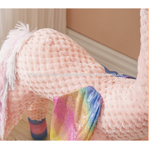 Lámpara de Pie Unicornio de Peluche Rosa: Iluminación Suave y Caprichosa para Guardería