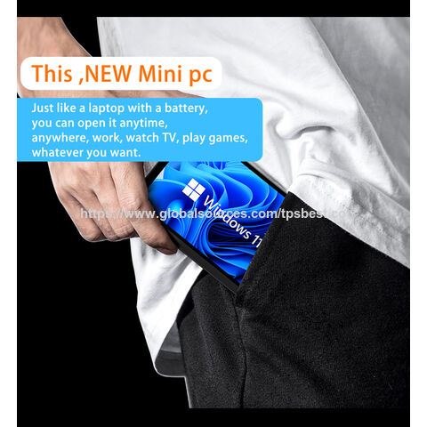 Mini PC de escritorio con pantalla táctil de 7 pulgadas N100 N200 Win11 16GB 256GB Todo en Uno