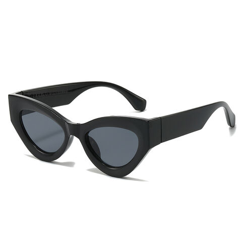 Modische Cat-Eye-Sonnenbrille mit Farbblockdesign, vielseitig einsetzbar für Damen und Herren - Neuheit