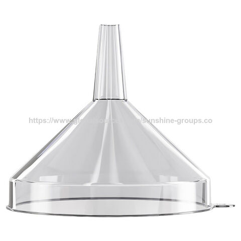 Funil transparente de qualidade alimentar para cozinha doméstica, dispensador de vinho, molho de soja, óleo de cozinha, embalagem de líquidos