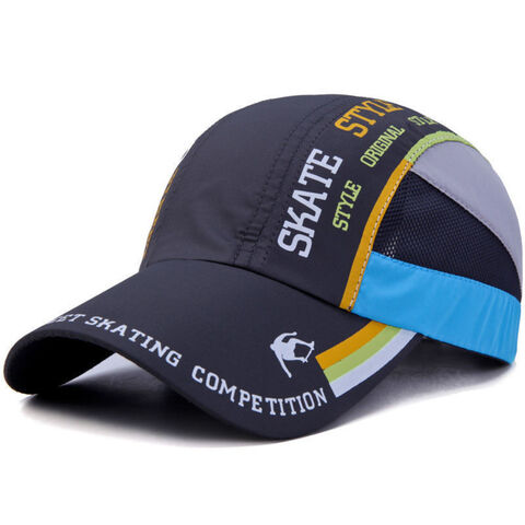 Sommerlich bedruckte, schnell trocknende Baseballkappe für Outdoor, vollflächig bedruckter Wanderhut, Sport-Sonnenhut, atmungsaktive Schirmmütze mit Entenschnabel