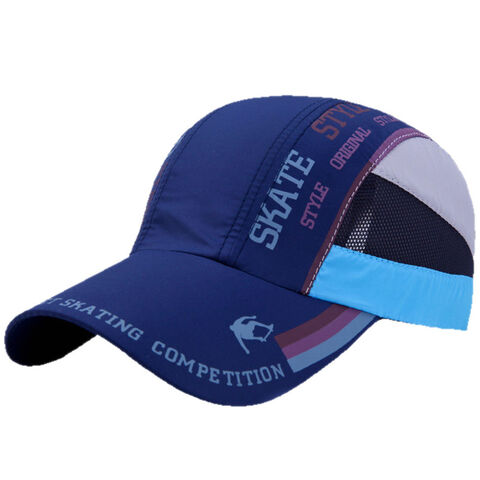 Sommerlich bedruckte, schnell trocknende Baseballkappe für Outdoor, vollflächig bedruckter Wanderhut, Sport-Sonnenhut, atmungsaktive Schirmmütze mit Entenschnabel