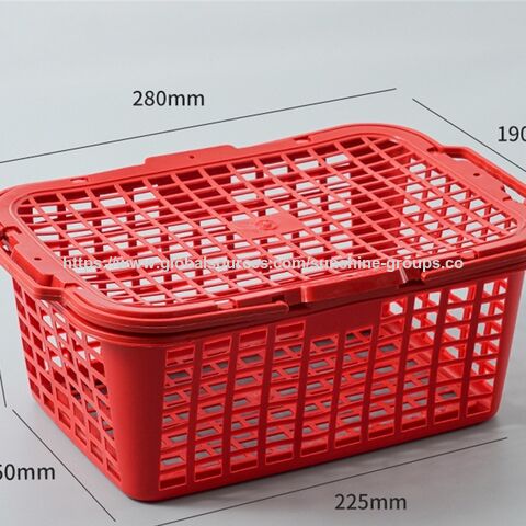 Cesta de frutas de plástico para la recolección de bayas, fresas, cerezas, uvas, naranjas, melocotones, huevos, moras, nísperos, cesta de mano