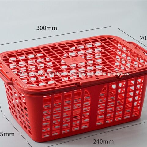 Cesta de frutas de plástico para la recolección de bayas, fresas, cerezas, uvas, naranjas, melocotones, huevos, moras, nísperos, cesta de mano
