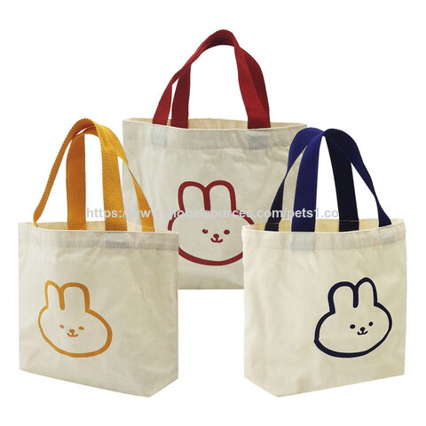 Grand Sac Fourre-Tout Super Résistant en Toile de Coton, Sacs d'Épicerie Réutilisables, Sacs en Tissu pour Femmes et Filles