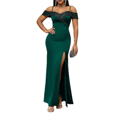 Vestido de Dama de Honra Confortável e Respirável, Vestido de Banquete de Noite, Silhueta Fluida, Vestido de Convidada de Casamento