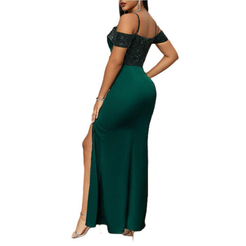 Vestido de Dama de Honra Confortável e Respirável, Vestido de Banquete de Noite, Silhueta Fluida, Vestido de Convidada de Casamento