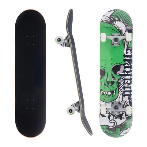 Skateboard Lengkap PRO 31 Inci, Deck Skateboard Kayu Maple 7 Lapis untuk Olahraga Ekstrim dan Aktivitas Luar Ruangan