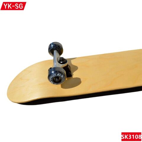 Skateboard Lengkap PRO 31 Inci, Deck Skateboard Kayu Maple 7 Lapis untuk Olahraga Ekstrim dan Aktivitas Luar Ruangan