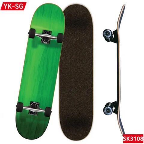 Skateboard Lengkap PRO 31 Inci, Deck Skateboard Kayu Maple 7 Lapis untuk Olahraga Ekstrim dan Aktivitas Luar Ruangan