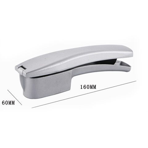 Doppelzweck-Knoblauchpresse aus Aluminiumlegierung, Knoblauchpüree, Knoblauchpaste, Knoblauchscheiben, Ingwerscheiben, Schneide- und Knoblauchschäler