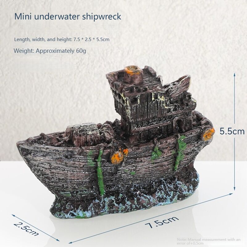 Dunkleosteus Prehistoric Fish Aquarium Decor - 7.5" Long Plastic Ornament For Fish Tank, Educational Sea Creature Replica