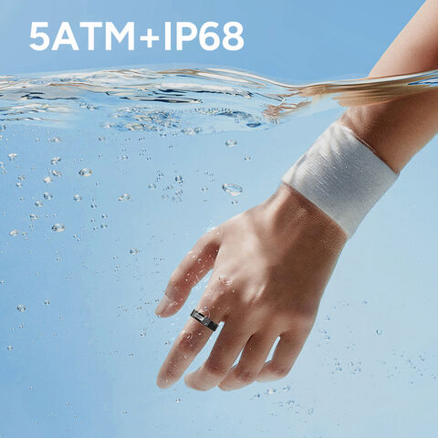 Nouvelle technologie Bague intelligente NYJ06 de surveillance de la santé 5ATM étanche Modes sportifs multiples température corporelle pour Noël