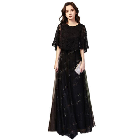 Vestido de Madrinha de Casamento de Luxo Confortável, Comprimento Midi, Vestido de Convidada para Recepção