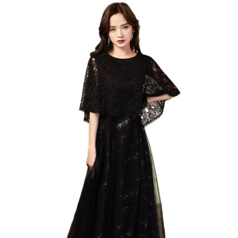 Vestido de Madrinha de Casamento de Luxo Confortável, Comprimento Midi, Vestido de Convidada para Recepção