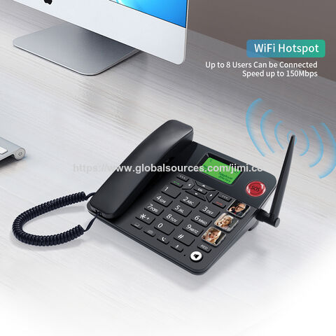 Teléfono Fijo Inalámbrico JIMI 4G LTE con Llamadas Wi-Fi, Bluetooth y Certificación ISO, Alta Velocidad de 150 Mbps