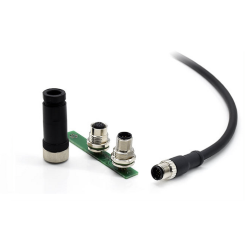 Cableforce M12 Macho Hembra Sin Blindaje Conector Cable 2 3 4 5 8 12 17 Pin M12 Sensor Impermeable Cable Circular Conector
