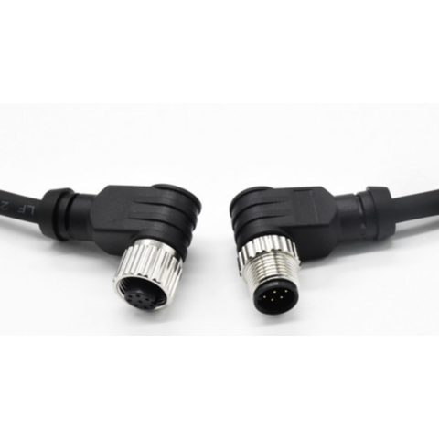 Cableforce M12 Macho Hembra Sin Blindaje Conector Cable 2 3 4 5 8 12 17 Pin M12 Sensor Impermeable Cable Circular Conector