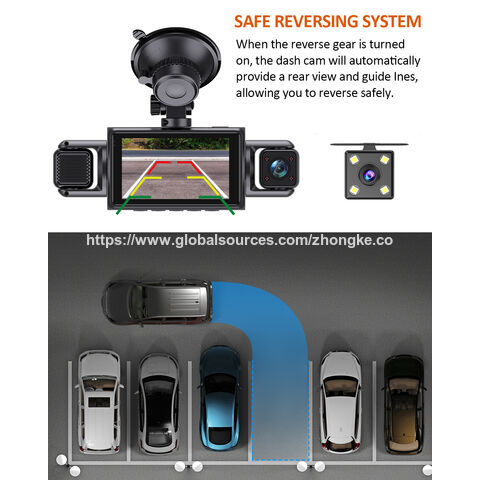Dashcam económica de 4 canales con grabación, soporte OEM/ODM, precio competitivo, sensor G, grabación en bucle continuo, compatible con WIFI