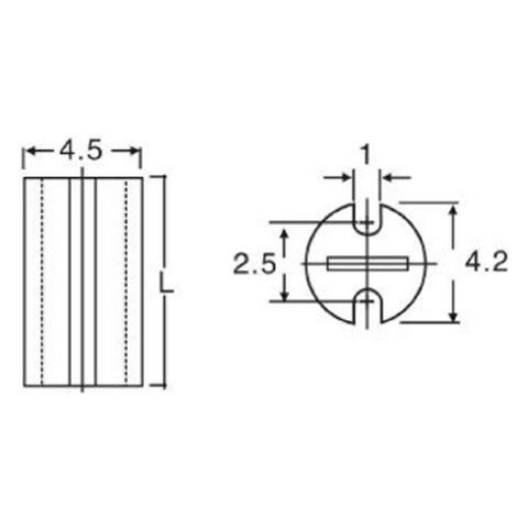 LED Sapacer support - With different height 3mm~20mm - Black color - P/N: LED4.5D-L