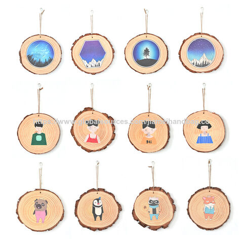 Llaveros de madera personalizados DIY con logo impreso, llavero de madera con logo de 0.5cm, 100% madera