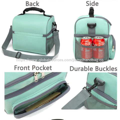 Bolsas isotérmicas de alta calidad para alimentos, reutilizables, con cremallera y aislamiento térmico para el almuerzo. Mantiene la comida caliente durante 8 horas, ideal para exteriores.