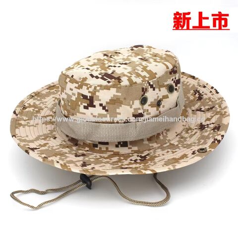 Chapeau de Soleil Pliable d'Extérieur Personnalisé Pêcheur Femmes Hommes Cowboy Large Bord Randonnée Safari Été Unisexe Chapeaux de Seau en Gros