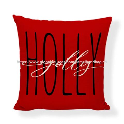 Funda de almohada navideña para el hogar con diseño de nieve, funda de cojín decorativa de Navidad con estampado de casa de campo y noche silenciosa para sofá