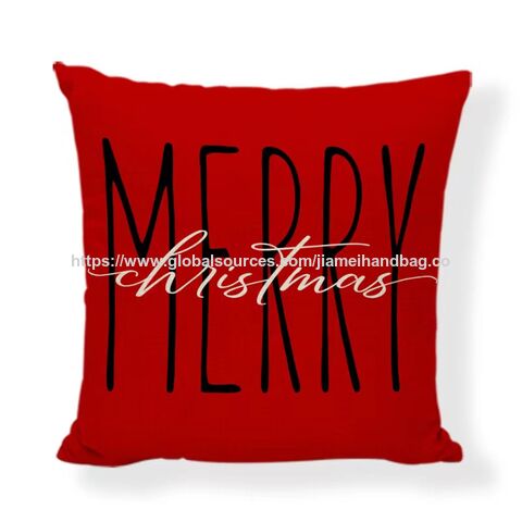 Funda de almohada navideña para el hogar con diseño de nieve, funda de cojín decorativa de Navidad con estampado de casa de campo y noche silenciosa para sofá