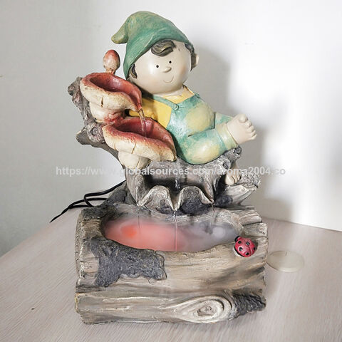 Fontaine d'intérieur avec pompe et humidificateur atomiseur de brume, sculpture de fille, fabricant d'appareils ménagers