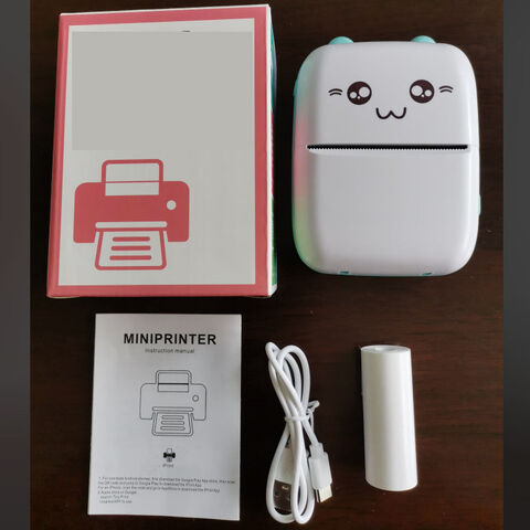 Mini Impresora Térmica Portátil de 57mm con Bluetooth 5.0 y Batería de Larga Duración para Estudiantes
