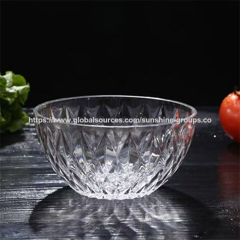 Saladeira transparente com tampa, fruteira de alto valor para uso doméstico, tigela para sopa de macarrão instantâneo para estudantes com tampa, sobremesa de vegetais