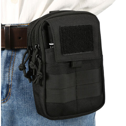 Bolsa de Cintura Tática Molle para Exterior, Pochete, Cinto de Corrida Esportivo, Suporte para Celular, Estojo EDC para Caça