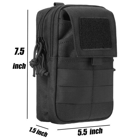 Bolsa de Cintura Tática Molle para Exterior, Pochete, Cinto de Corrida Esportivo, Suporte para Celular, Estojo EDC para Caça