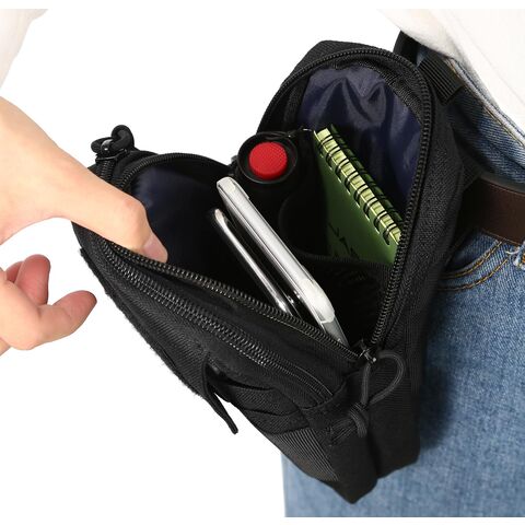 Bolsa de Cintura Tática Molle para Exterior, Pochete, Cinto de Corrida Esportivo, Suporte para Celular, Estojo EDC para Caça
