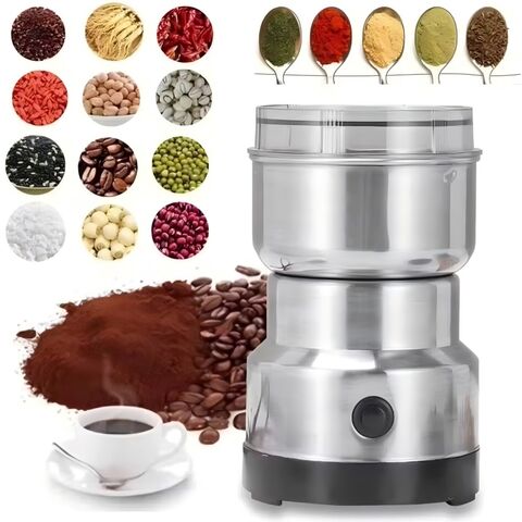 Elektrische Kaffeemühle Küchenmaschine Getreide Nüsse Bohnen Gewürze Getreidemühle Multifunktions-tragbarer Mixer Entsafter