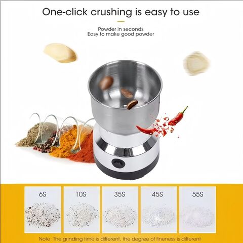 Elektrische Kaffeemühle Küchenmaschine Getreide Nüsse Bohnen Gewürze Getreidemühle Multifunktions-tragbarer Mixer Entsafter