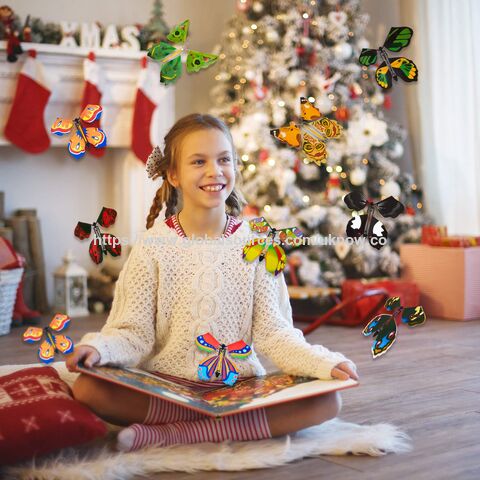 Magischer fliegender Schmetterling mit Gummiband, Aufzieh-Schmetterling Spielzeug für Überraschungsgeschenke im Großhandel