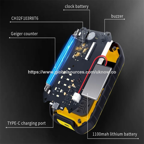 Contador Geiger Portátil Detector de Radiación Nuclear Dosímetro Personal Tester de Radioactividad de Rayos X