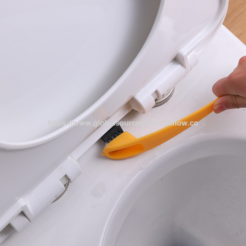 Cepillos de inodoro, cepillo de limpieza de cerdas suaves de doble cara para el hogar
