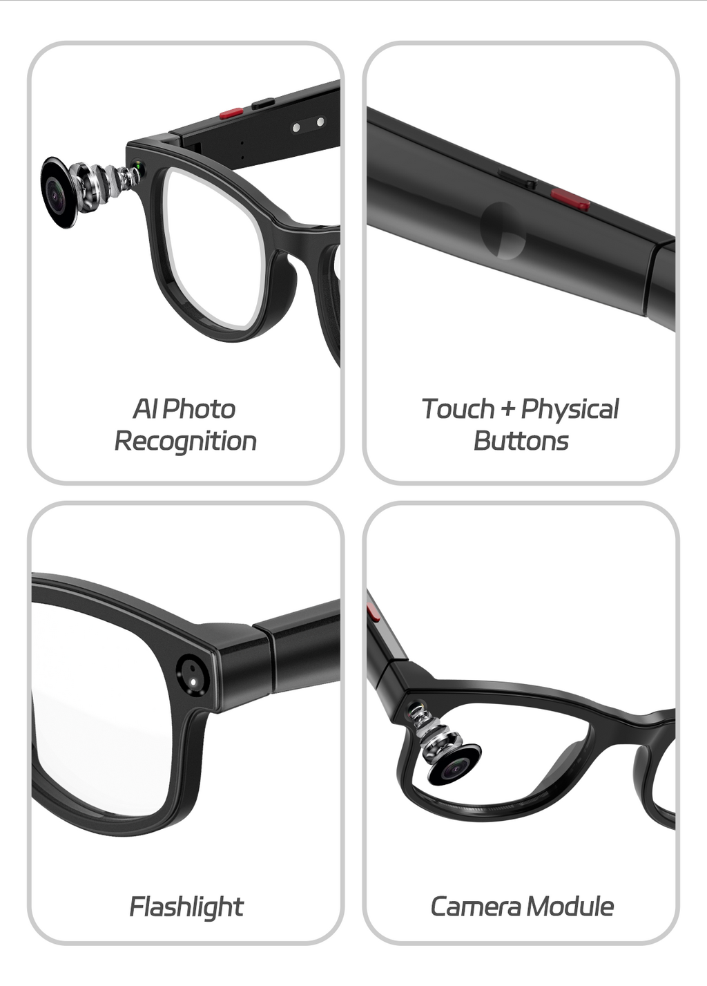 G1 Smart Glasses With Camera Chat Gpt Music Call Enc Noise Cancellation ...