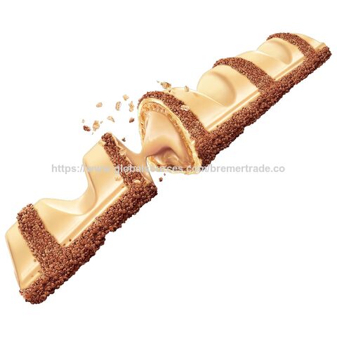 Kinder Bueno White Schokolade und Haselnusscreme Riegel, 2 einzeln verpackte Riegel à 40g, 30er Pack - Limited Edition